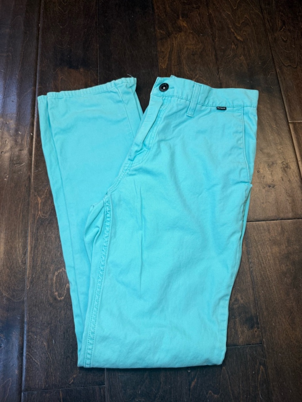Hurley Mens Size 32 Sea Foam Green Turquoise Straight Leg Skateboard Chino Pants
